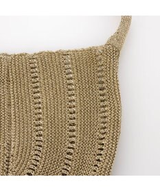 UNBILLION カシュカシュ cachecache / ラメ糸ラウンドセミショルダー