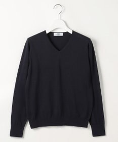 J.PRESS LADIES L HIGH GAUGE BASIC Vネック ニット