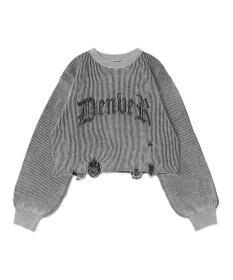 WEGO ダメージショートニットPO