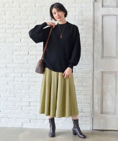 ANY L 【洗濯機可・ウエストゴム】サンディングピーチ スカーチョ