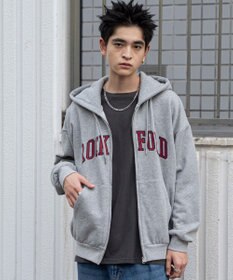 WEGO ワッペンロゴジップパーカー