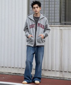 WEGO ワッペンロゴジップパーカー