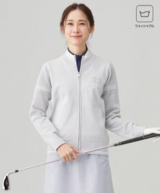 23区GOLF 【WOMEN】【ウォッシャブル】フルジップニットブルゾン