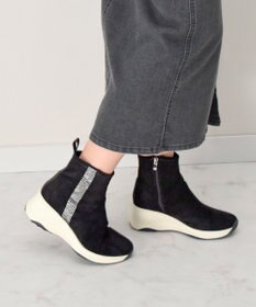 Bridget Birkin 【Bridget Birkin】ラインストーンハイカットスニーカーブーツ