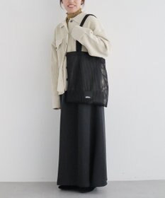 CRAFT STANDARD BOUTIQUE akha.ストライプメッシュトートバッグ