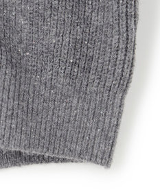 23区 L 【洗える】スパンコールバルキー ダブルジップ ニットブルゾン