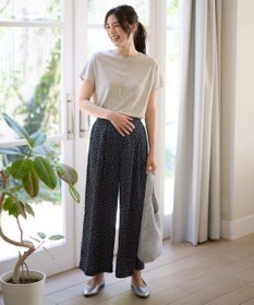 ANY 【接触冷感/UVカット/抗菌防臭/手洗い可/アンチピリング】ファンクションフレンチスリーブニット