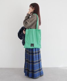 CRAFT STANDARD BOUTIQUE akha.ストライプメッシュトートバッグ