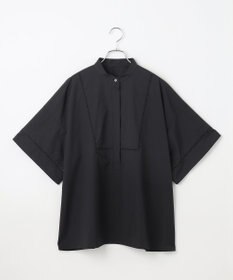 #Newans 【洗える/セットアップ可能】ハシゴレースビブデザインシャツ