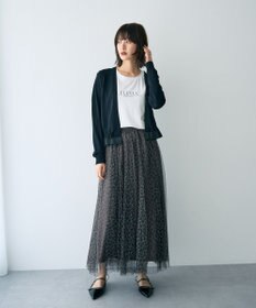 YECCA VECCA プリントチュールスカート