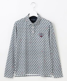 23区GOLF 【WOMEN】【吸水速乾/UVカット】ハンタードッグ柄シャツ