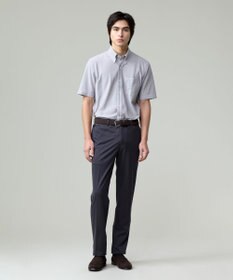 J.PRESS MEN 酷暑の清潔感もこれ一枚で【吸水速乾 / 抗菌防臭 / 防シワ】【J.PRESS OXFORD JERSEY】カノコインレイマイクロストライプ 半袖シャツ / B.D.