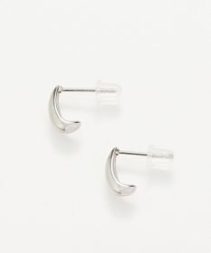 Phoebe 【金属アレルギー対応】ドロップハーフフープミニピアス　シルバー/サージカルステンレス