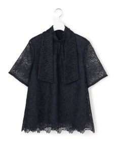 23区 S 【APPLAUDIR】Brocheリボンブーケレース ブラウス