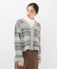 OP／FILA 【OP】ジャガードニットカーディガン
