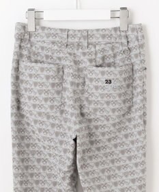 23区GOLF 【WOMEN】エンブレム柄ジャガードスキニーパンツ