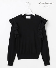 自由区 【カトリエムブーケ】Ruche フリルディテールニット