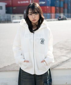 WEGO 【ユニセックス着用ITEM】ワッフルZIPパーカー