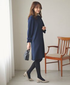 Feroux 【洗える】リボンスリーブダンボール ワンピース