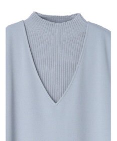 earth music&ecology ＳＥＴ２点Ｖネックジャンスカ＋ハイネックニット