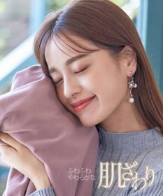 Tiaclasse L 【洗える】【スマート裏起毛】バックプリーツチュニックブラウス