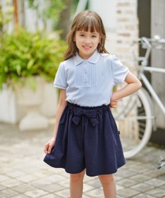 組曲 KIDS 【110-140㎝】サッカーストライプ キュロット