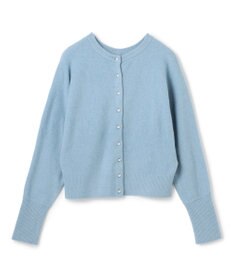 UNFILO 【前後着用 可能】ふわふわニット 2WAY パールボタンカーディガン