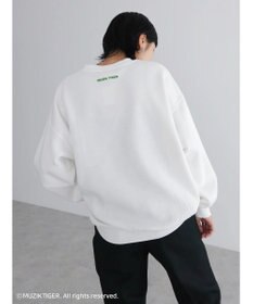 Green Parks ムジークタイガー／裏起毛プリントプルオーバー