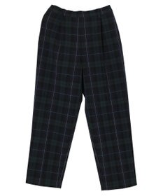 Green Parks きれいシルエットチェックパンツ