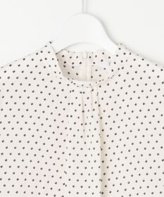 J.PRESS LADIES L 【洗える】ジオメトリックプリント ブラウス