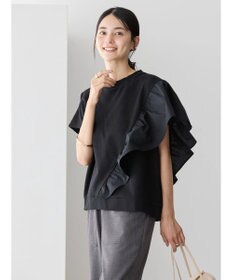 AMERICAN HOLIC ショルダーフリルミニ裏毛プルオーバー