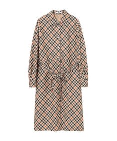DAKS ハウスチェック バイアスシャツワンピース