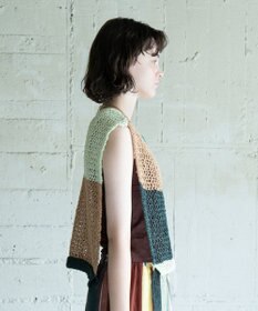 COQ STRATA 和紙ショート丈ベスト