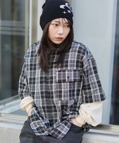 WEGO 【ユニセックス着用ITEM】アンサンブルチェックシャツ（LS）