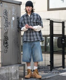 WEGO 【ユニセックス着用ITEM】アンサンブルチェックシャツ（LS）