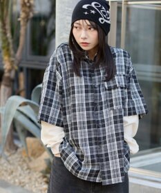 WEGO 【ユニセックス着用ITEM】アンサンブルチェックシャツ（LS）