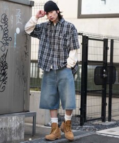 WEGO 【ユニセックス着用ITEM】アンサンブルチェックシャツ（LS）