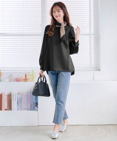 Tiaclasse L 【洗える】ボリュームスリーブブラウス