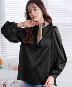 Tiaclasse L 【洗える】ボリュームスリーブブラウス
