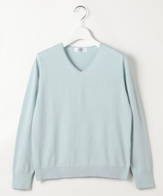 J.PRESS LADIES L HIGH GAUGE BASIC Vネック ニット