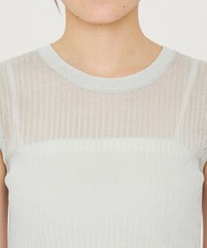 uncrave シアー リブ ノースリーブ ニット（uncrave STANDARD）