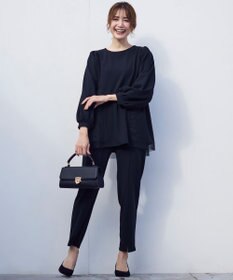 ANY SIS L 【WEB・一部店舗限定】ペプラムチュールコンビ セット