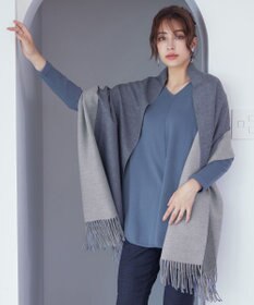 Tiaclasse 【洗える】リバーシブルデザイン大判マフラー