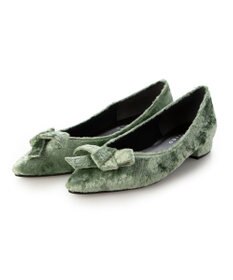 MODE ET JACOMO <carino>ベルベットリボンパンプス