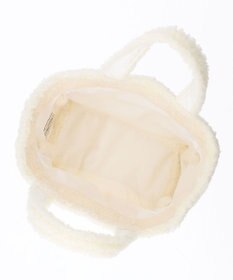 LeSportsac SMALL TWO WAY DENIM TOTE/ホワイトデニム/クリームシェルパ