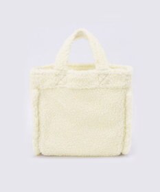 LeSportsac SMALL TWO WAY DENIM TOTE/ホワイトデニム/クリームシェルパ