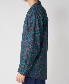 OP／FILA 【Ocean Pacific】プリント長袖オープンネックシャツ