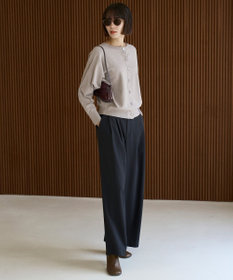 UNFILO マイビューティ タックワイドパンツ