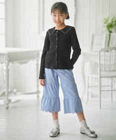 組曲 KIDS 【110-140㎝】ティアードデニムパンツ