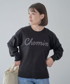 Green Parks 洗える　さがら刺しゅうロゴニットプル